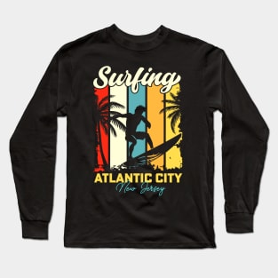 Surfing | Atlantic City, New Jersey Long Sleeve T-Shirt